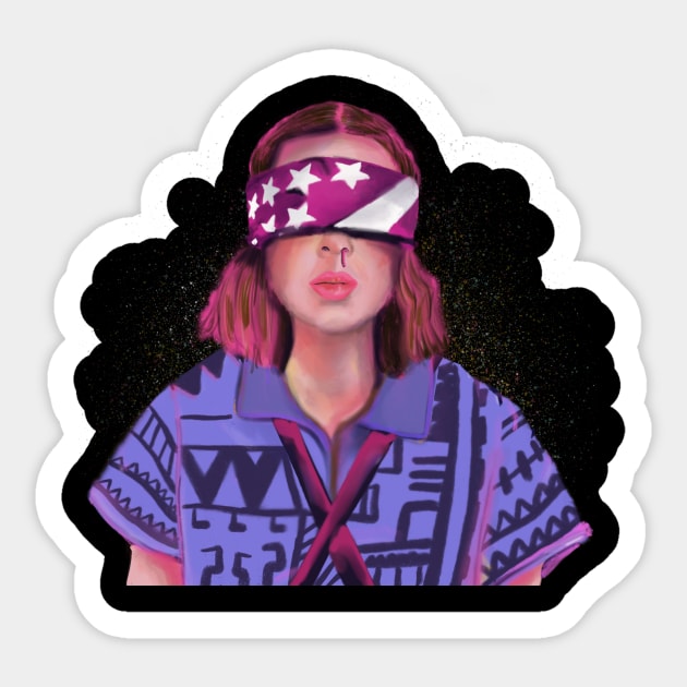 Eleven Stranger Things Sticker by Srta.Poppy